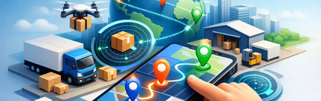 Smart logistics and cargo monitoring using wireless sensors and GPS technology.