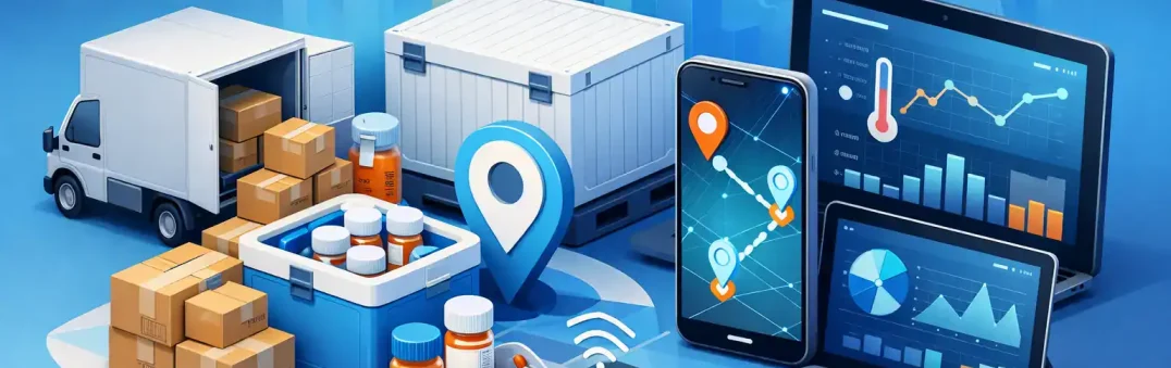 Cargo monitoring with wireless sensors and data analytics for logistics.